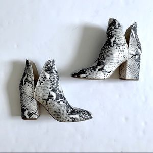 Steve Madden Snakeprint Booties